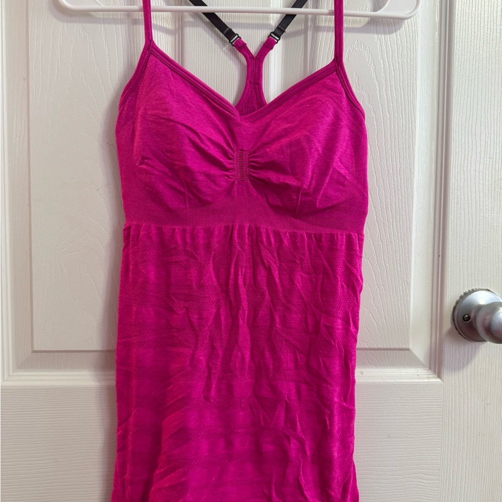 Lululemon Athletica Fuchsia Strappy tank